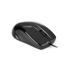 Mist - Souris - droitiers et gauchers - optique - 2 boutons - filaire - USB - noir - Pour la vente au détail - boîte de suspension