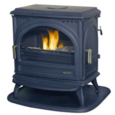 Poêle à bois fonte 9kw anthracite 366102