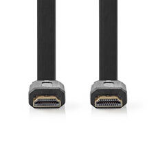 - Câble HDMI avec Ethernet - HDMI mâle pour HDMI mâle - 3 m - noir - plat