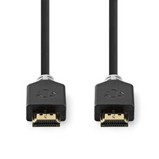 - Câble HDMI avec Ethernet - HDMI mâle pour HDMI mâle - 1 m - blindé - anthracite - rond