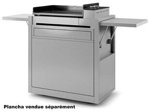 Chariot pour plancha inox chpif60
