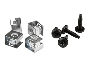 vis et écrous clip 10-32 pour rack serveur - vis de montage et écrous clip coulissants pour armoire - paquet de 50 - kit de vis pour rack