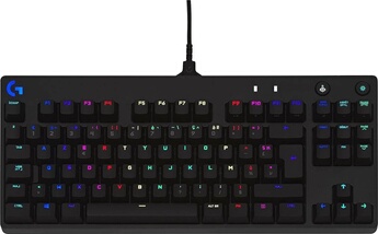 Clavier de jeu mécanique G Pro - Clavier - backlit - USB - AZERTY - Français - commutateur : GX Blue Clicky - noir