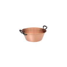 Bassine a confiture 26 cm cuivre 12/10eme anses fonte