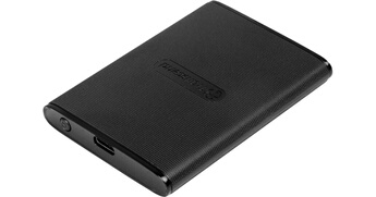 ESD270C - SSD - chiffré - 250 Go - externe (portable) - USB 3.1 Gen 2 (USB-C connecteur) - AES 256 bits - noir