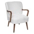 Atmosphera Fauteuil Chiara Vintage – Bois D'Hévéa Et Noir & Blanc, Style Rétro Élégant Pour Salon Ou Coin Lecture