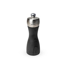 Moulin à Sel 15cm Fidji Graphite/Inox - Peugeot - Gris - Bois