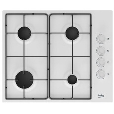 HIGG64123SW - Table de cuisson au gaz - 4 plaques de cuisson - Niche - largeur : 56 cm - profondeur : 49 cm - blanc