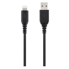 T'nB Xtrem work Pro serie XW-1.5 - Câble Lightning - Lightning mâle pour USB mâle - 1.5 m - gris, noir