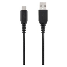 T'nB Xtrem work Pro serie XW-1.5 - Câble USB - 24 pin USB-C (M) pour USB (M) - 3 A - 1.5 m - noir et gris