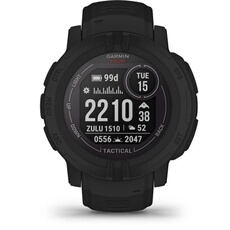 Instinct 2 Solar - Tactical Edition - 45 mm - noir - montre de sport avec bande - silicone - taille du poignet : 135-230 mm - monochrome - 32 Mo -