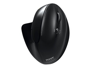 Professional - Souris verticale - ergonomique - pour droitiers - optique - 5 boutons - sans fil - 2.4 GHz, Bluetooth 3.0, Bluetooth 5.0 - récepteurs