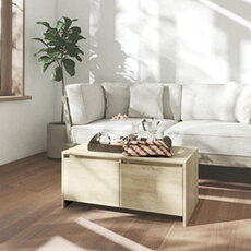VIDAXL - Table basse - Chêne Sonoma - 90 x 50 x 41,5 cm