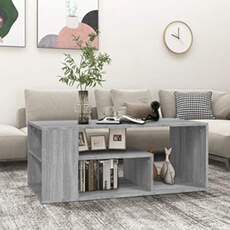 vidaXL - Table basse - Sonoma - Gris - 100x50x40 cm