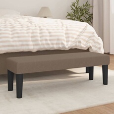 Vidaxl Banc Taupe 100X30x30 Cm Tissu346648