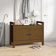 Vidaxl Marron Banc D'entrée Miel 80X40x60 Cm Bois De Pin Massif821782
