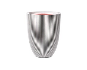 Vase élégant Groove 34x46 cm ivoire 445498
