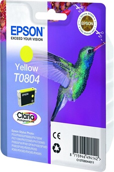 Epson Cartouche d'encre Colibri T0804 Jaune - vue 4