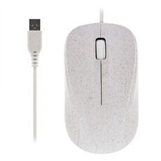 T'nB ECO - Souris - bioplastique - 3 boutons - filaire - USB-A - beige - emballage sans plastique