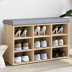Vidaxl Banc À Chaussures Chêne Sonoma 82X32x50 Cm Bois D'ingénierie835105