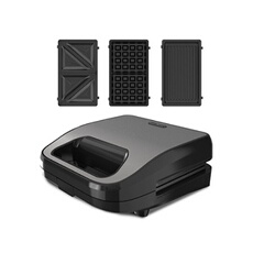 Croque-gaufre-grill 750w gris Black+decker BXSA754E