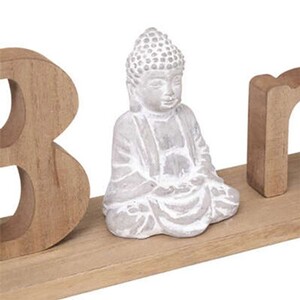 Mot à Poser 'Inuit Dreams' - Bois De Manguier, Longueur 23 Cm, Décoration Intérieure Atmosphera