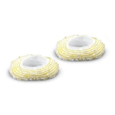 2 Bonnettes pour brosse ronde - Compatible nettoyeurs vapeur EasyFix (SC 1, SC 2, SC 3, SC 3 Deluxe, SC 4, SC5 Iron Plug)