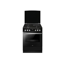Amica Cuisinière 3 foyers gaz + 1 électrique four multifonctions pyrolyse largeur 60cm acm7037rn - vue 4