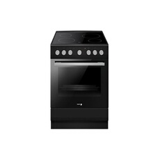 Cuisinière vitrocéramique 62l 4 feux noir mat FACV203N