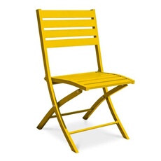 Generique Chaise De Jardin Pliante "Marius" 82Cm Moutarde