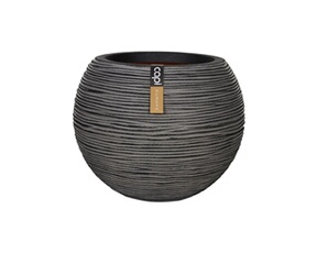 Vase boule - EUROPE - RIB NL - 40 x 32 cm - Anthracite