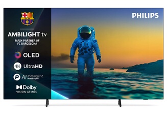 TV OLED Ambilight Philips 77OLED810 194 cm 4K UHD 2025 métal - vue 2