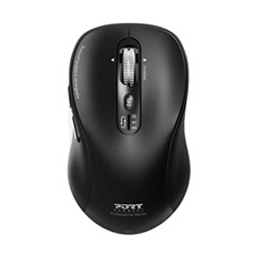 PORT Connect - Souris - expert, rechargeable - optique - 6 boutons - sans fil - 2.4 GHz, Bluetooth - récepteurs sans fil USB / USB-C