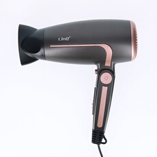 Mini Sèche-cheveux de voyage 2000W Noir / Or