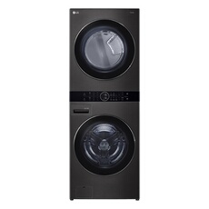 LG WashTower Lave linge 17kg / Seche linge 16kg Colonne de lavage et de sechage grande capacite Panneau de commande central AIDD