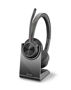 Poly Voyager 4300 UC Series 4320 - Micro-casque - sur-oreille - Bluetooth - sans fil - USB-C - isolation acoustique - certifié Zoom