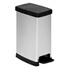 Poubelle à Pédale Slim 40L FIVE Simply Smart - Argent, Design Ultra Mince