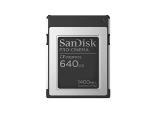 PRO-CINEMA CFexpress 640GB 1700/1500MBs