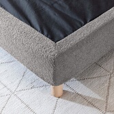 Terre De Nuit Cache-Sommier Intégral Taupe 140x190 - Housse Sommier Élégante 100% Coton Plateau