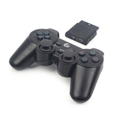 Manette Gembird JPD-WDV-01 - Manette de jeu - 12 boutons - sans fil - 2.4 GHz - pour Sony PlayStation 2, Sony PlayStation 3