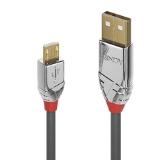 CROMO - Câble USB - USB (M) pour Micro-USB de type B (M) - USB 2.0 - 3 m - rond - gris