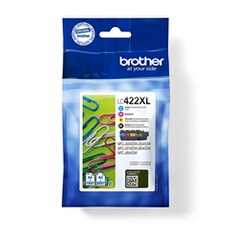 LC422XL Multipack - Pack de 4 - à rendement élevé - noir, cyan, magenta, jaune - original - cartouche d'encre - pour Brother MFC-J5345DW
