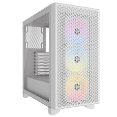 3000D RGB Airflow Tempered Glass Mid-Tower, White