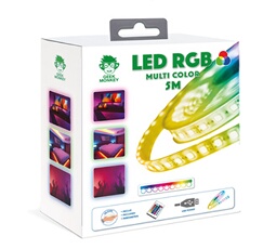 RUBAN LED COULEURS RGB 5 METRES QUALITE PREMIUM AVEC TELECOMMANDE