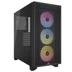 3000D RGB Airflow Tempered Glass Mid-Tower, Black