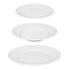 Service De Table 18 Pièces azalée 27cm Blanc - Assiette Service De Table 18 Pièces azalée 27cm Blanc - Assiette