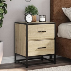 VIDAXL - Table de chevet - Chêne sonoma - 40 x 31 x 50 cm