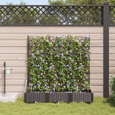 VIDAXL - Jardinière avec système d'irrigation - 3 pièces - Marron
