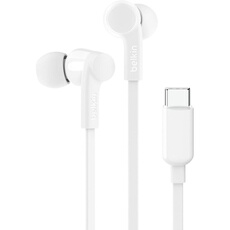 ROCKSTAR - Ecouteurs avec micro - intra-auriculaire - filaire - USB-C - isolation acoustique - blanc