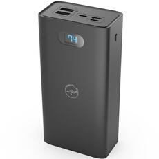 - Banque d'alimentation - 30000 mAh - 2 A - Fast Charge - 2 connecteurs de sortie (2 x USB) - noir